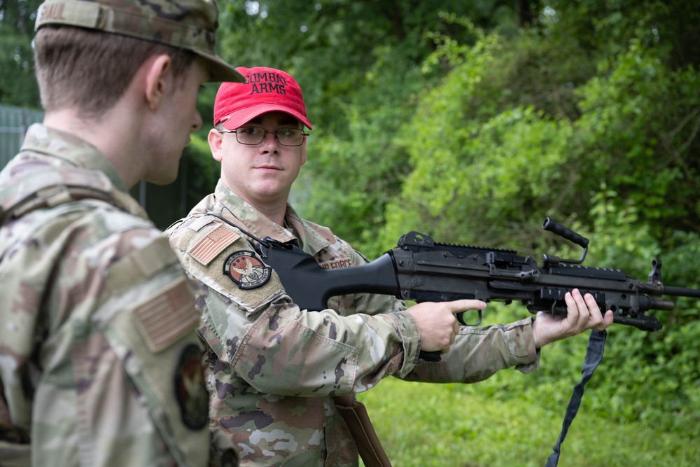 181st Security Forces Squadron conduct small arms training at Wright-Patterson Air Force Base