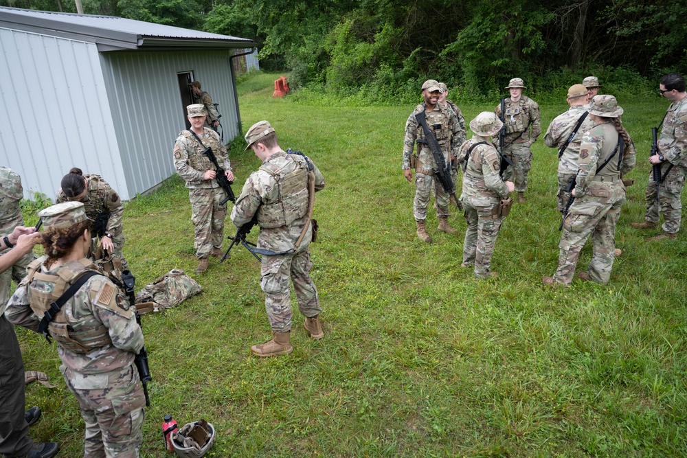 181st Security Forces Squadron conduct small arms training at Wright-Patterson Air Force Base