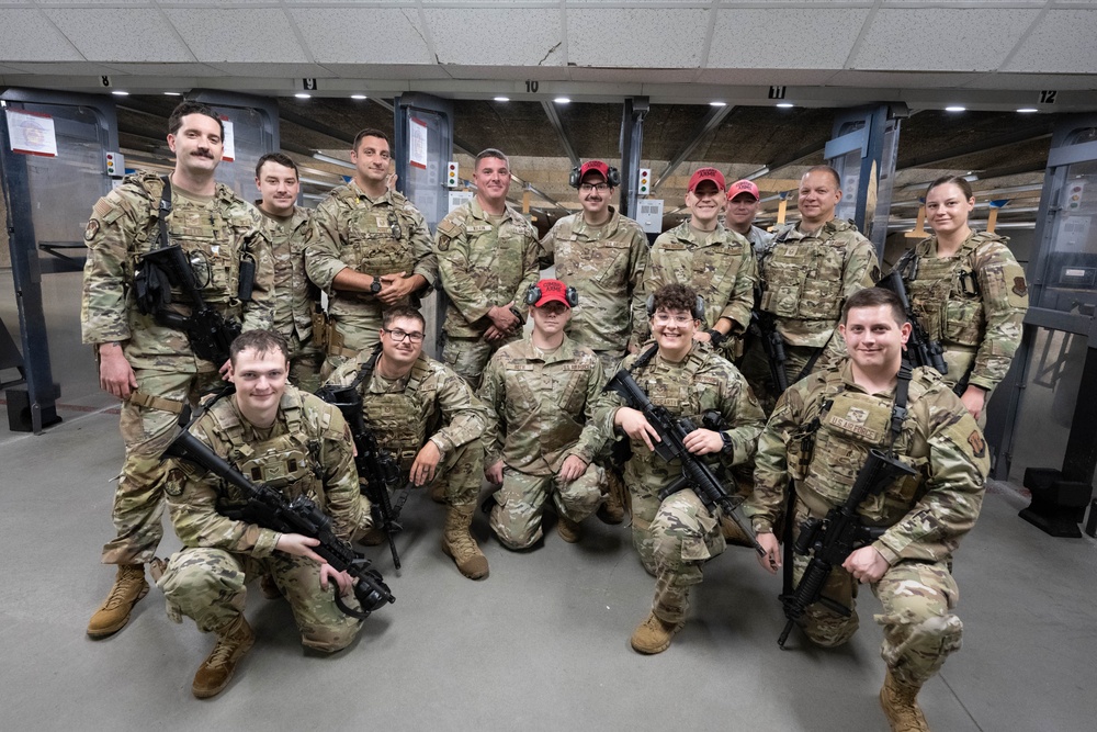 181st Security Forces Squadron conduct small arms training at Wright-Patterson Air Force Base