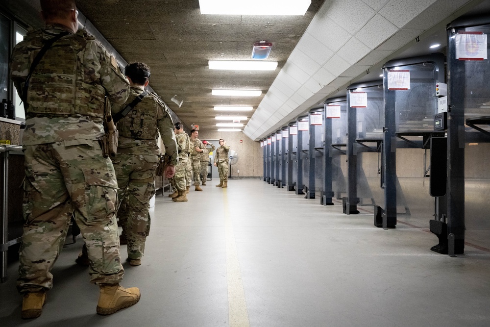 181st Security Forces Squadron conduct small arms training at Wright-Patterson Air Force Base