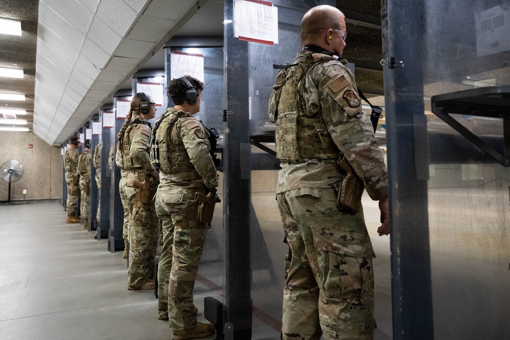 181st Security Forces Squadron conduct small arms training at Wright-Patterson Air Force Base