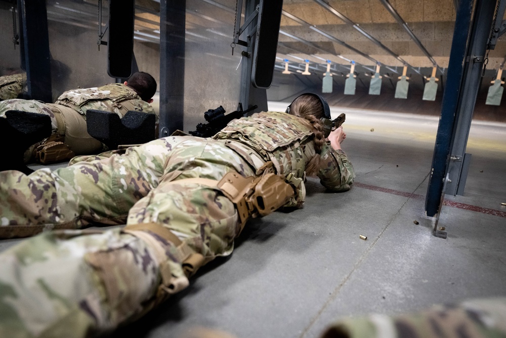 181st Security Forces Squadron conduct small arms training at Wright-Patterson Air Force Base