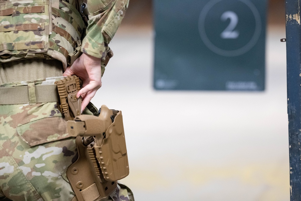 181st Security Forces Squadron conduct small arms training at Wright-Patterson Air Force Base