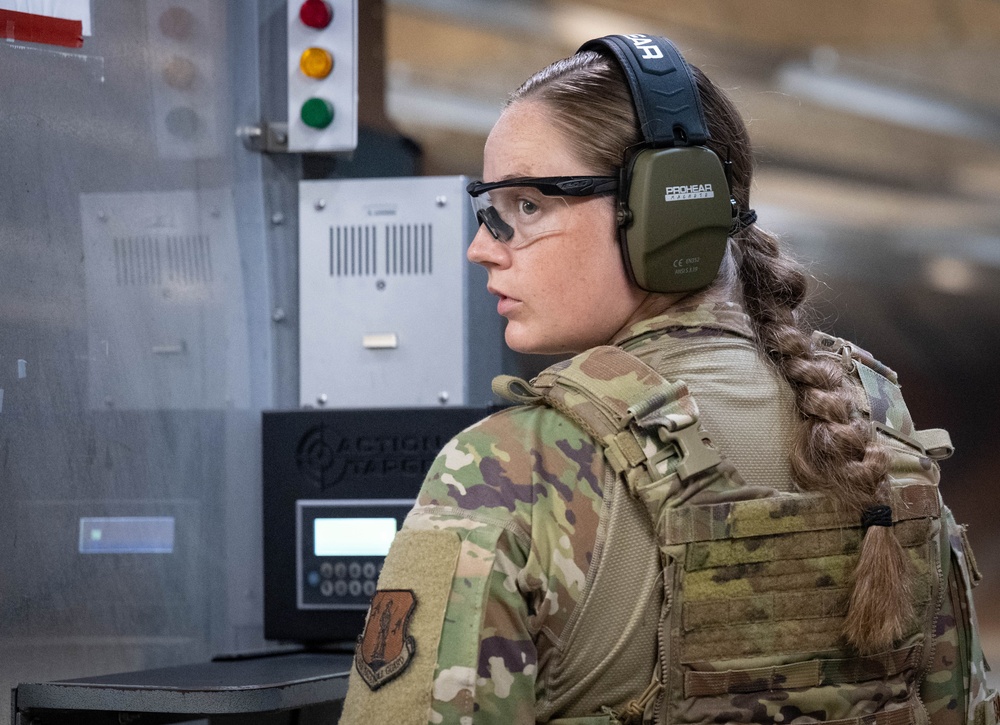 181st Security Forces Squadron conduct small arms training at Wright-Patterson Air Force Base
