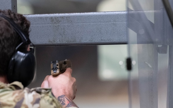 181st Security Forces Squadron conduct small arms training at Wright-Patterson Air Force Base