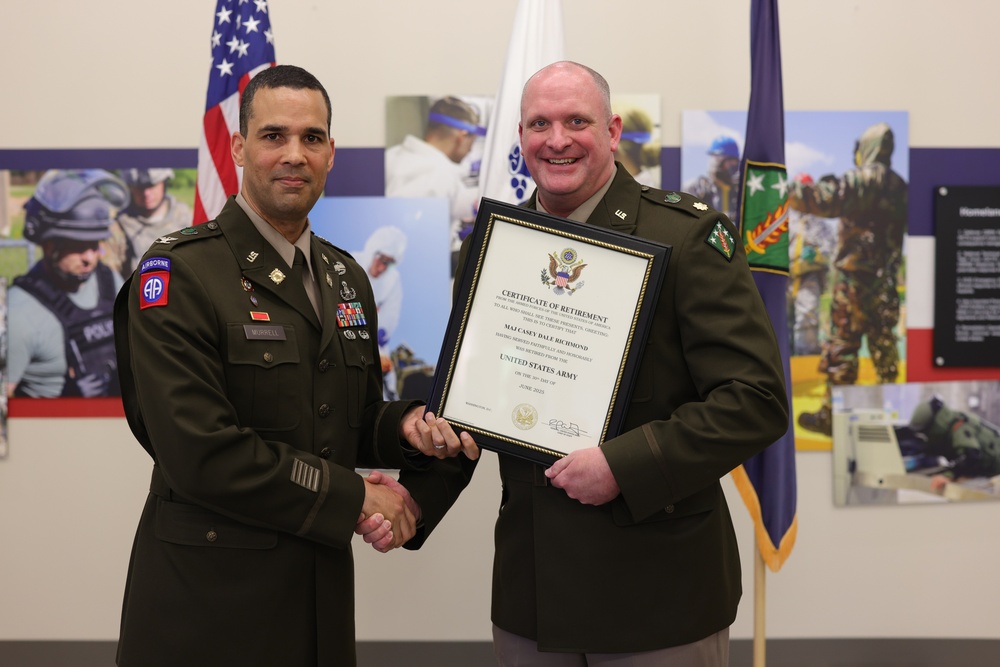US Army EOD officer completes 21-year military career at premier CBRNE formation