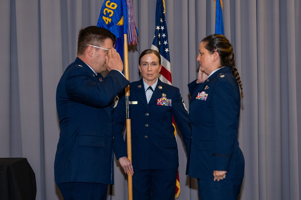 436th CS Change of Command