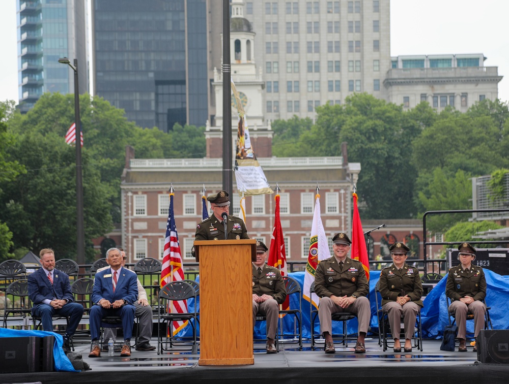 Army’s vice chief celebrates service’s 250th birthday at nation’s birthplace