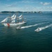 CGC Eagle Sails past Cape Disappointment Lighthouse