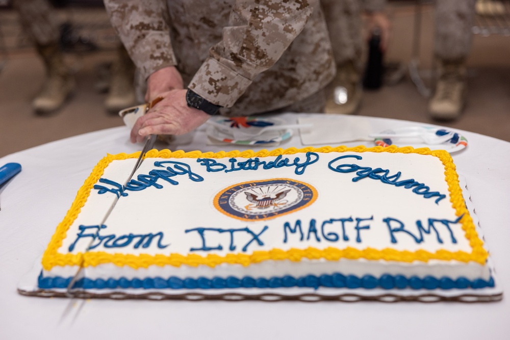 Navy Corpsman 127th Birthday celebration at ITX 3-25