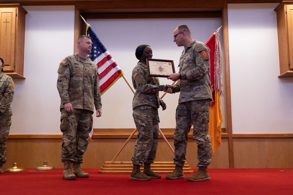 75th FAB BDE Volunteers of the Quarter