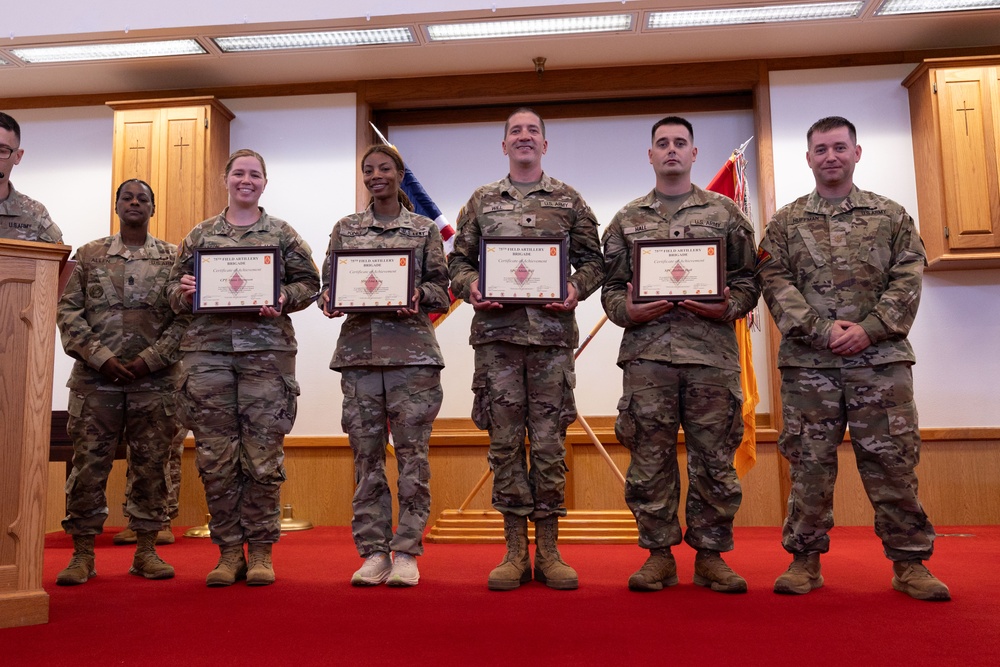 75th FAB BDE Volunteers of the Quarter