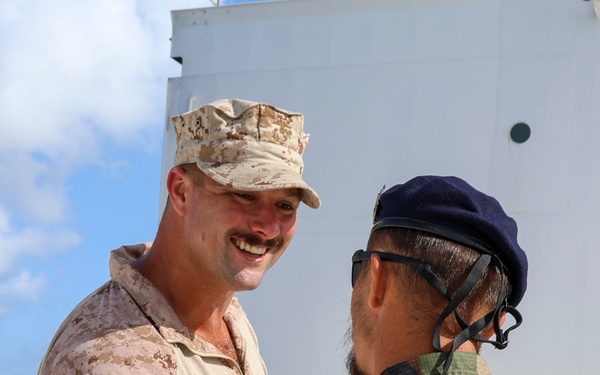 French Sailors Tour USNS Comfort