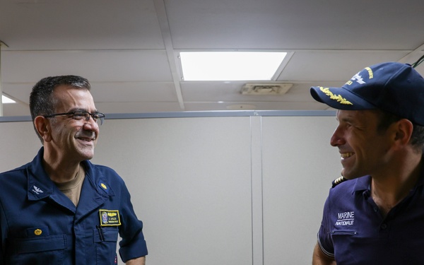 French Sailors Tour USNS Comfort