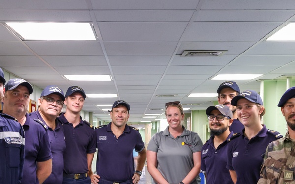 French Sailors Tour USNS Comfort