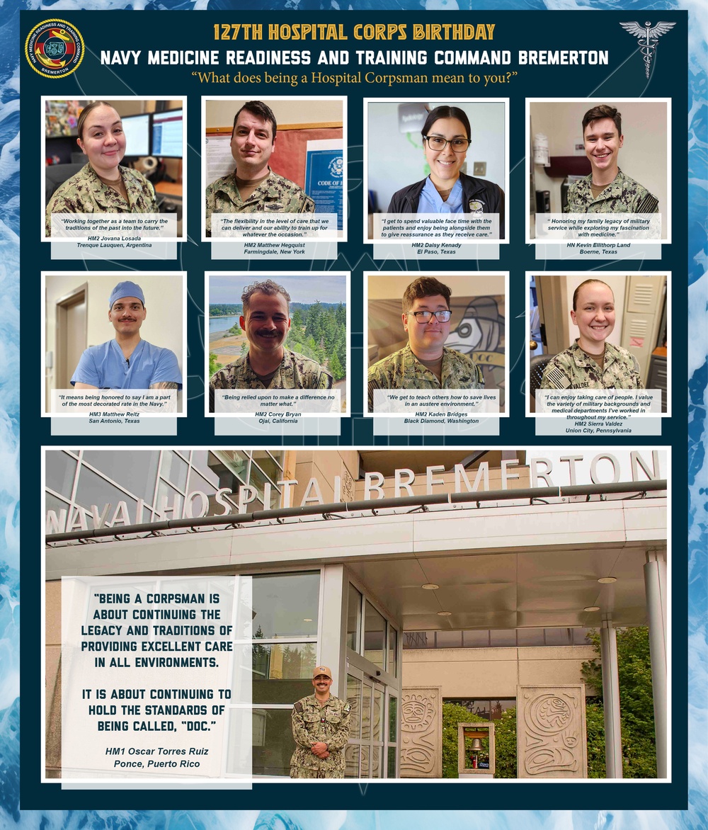 Hospital Corps reflections at NMRTC Bremerton