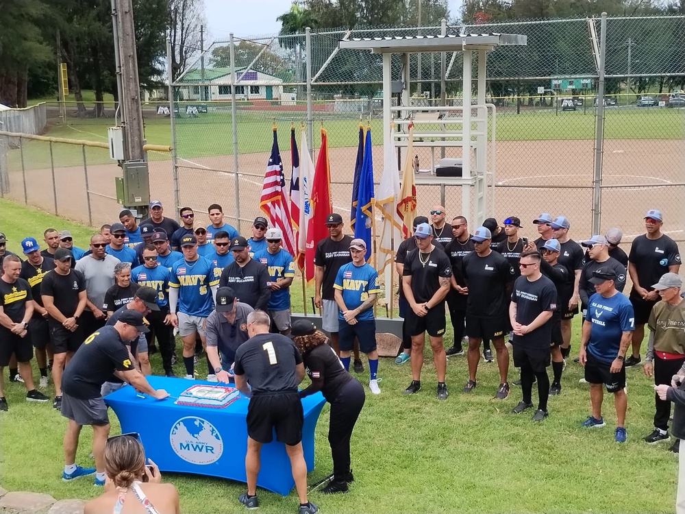 Fort Buchanan Celebrates the Army's 250th Birthday with an Armed Forces Softball Tournament
