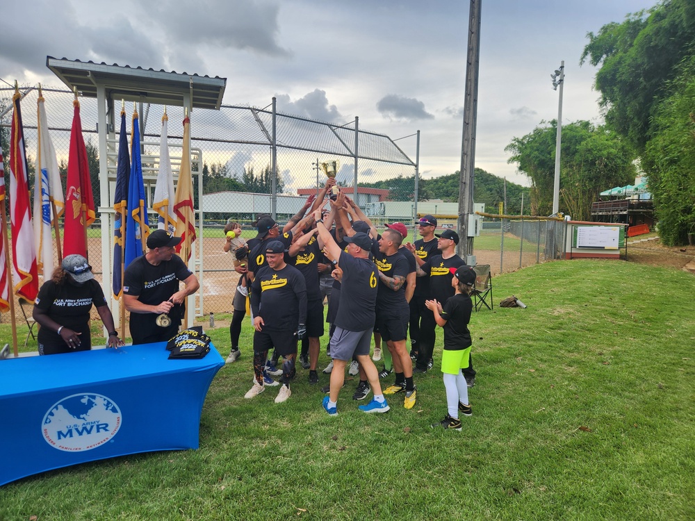 Fort Buchanan Celebrates the Army's 250th Birthday with an Armed Forces Softball Tournament