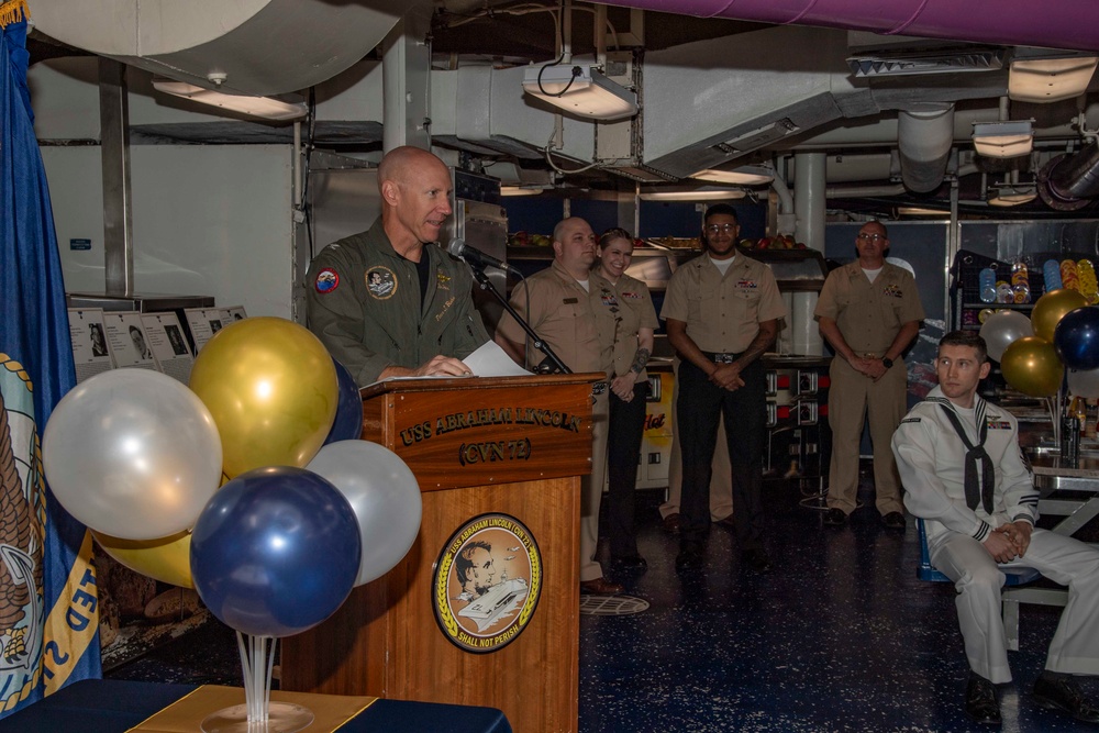 Abraham Lincoln hosts Hospital Corpsman birthday