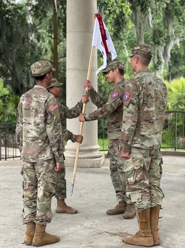 NOLA Army Leadership Transitions in a Traditoinal Military Ceremony