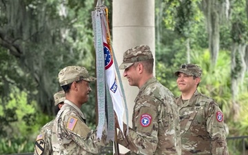 NOLA Army Leadership Transitions in a Traditoinal Military Ceremony