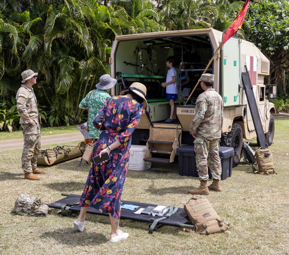 Army Community Day: Medics show off life-saving equipment to local community