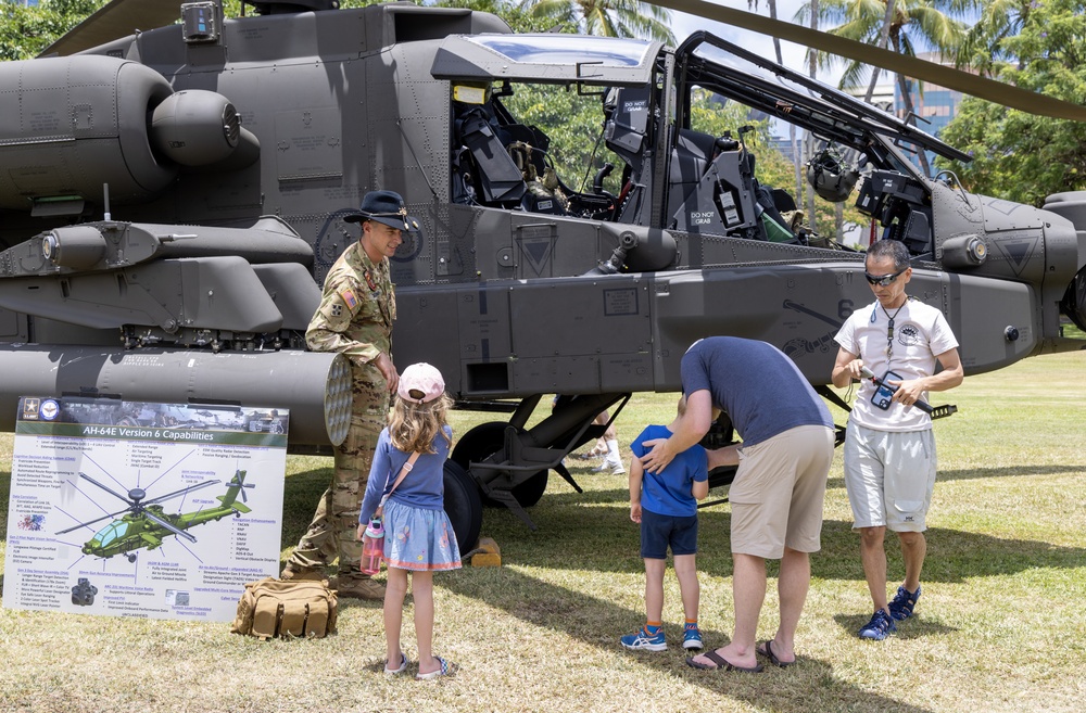 Army Community Day: Army Apache helicopter attracts local communities attention
