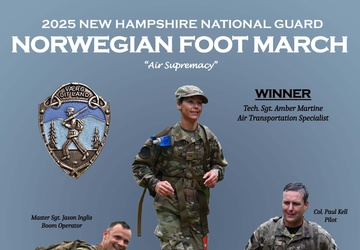 NH Air Guard Dominates Norwegian Foot March