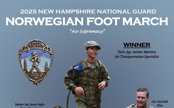 NH Air Guard Dominates Norwegian Foot March