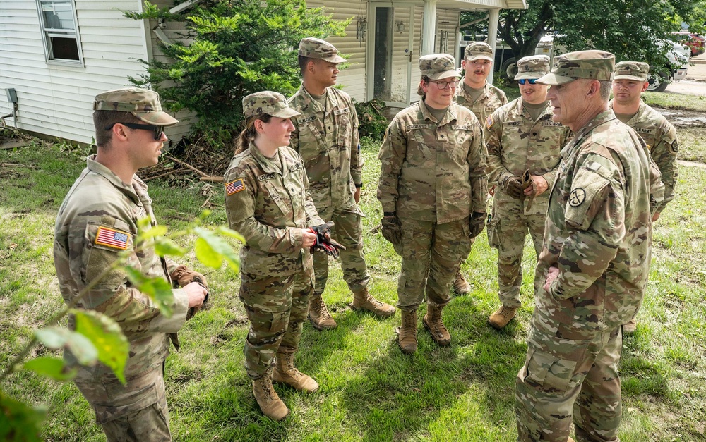 W.Va. Adjutant General visits Ohio County flood response