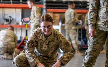 Airmen practicing live saving habits