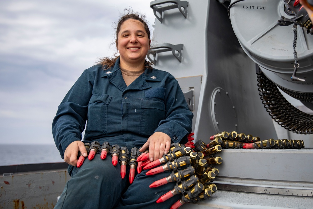 USS Preble Conducts CIWS Live-Fire Exercise