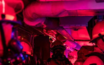 USS Preble Conducts Flying Squad Drill