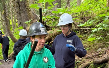 Seabees Power Through Anchorage Trail Project in One Day During Navy Week Anchorage