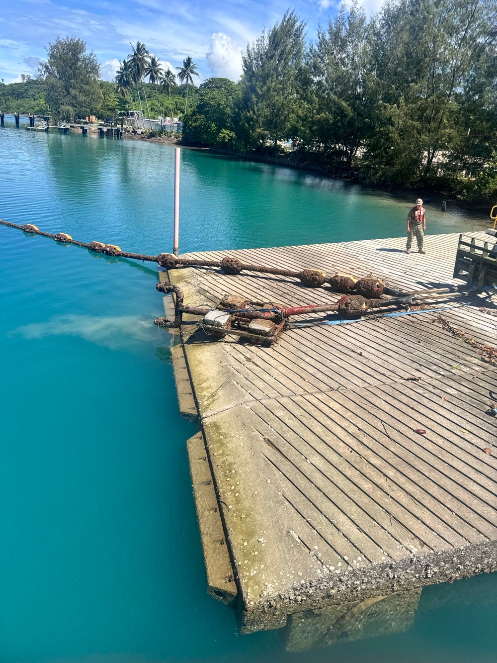 Repair and Upgrade Small Boat Jetty Project desalination tank demolition