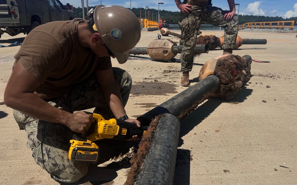 Repair and Upgrade Small Boat Jetty Project desalination tank demolition