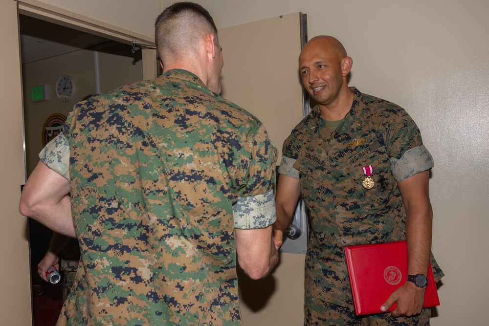 3rd MLG CG Honors Cmdr. Singaraju
