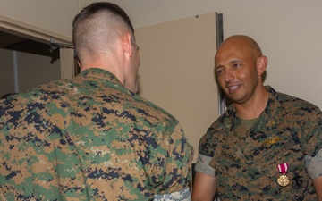 3rd MLG CG Honors Cmdr. Singaraju