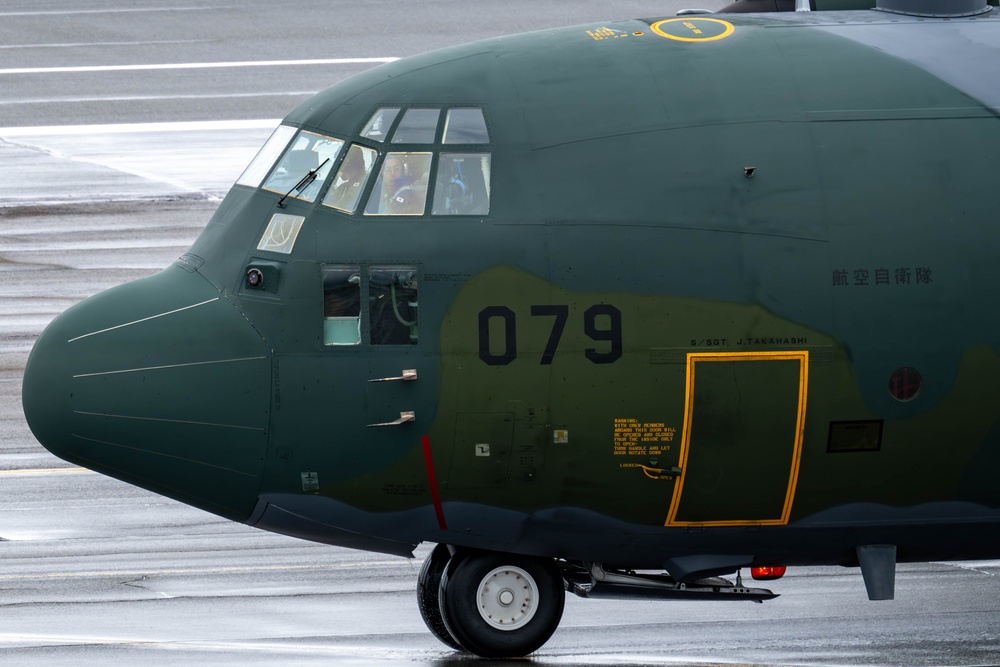JASDAF C-130 takes off during RFA 25-2