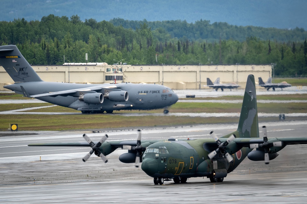 JASDAF C-130 takes off during RFA 25-2