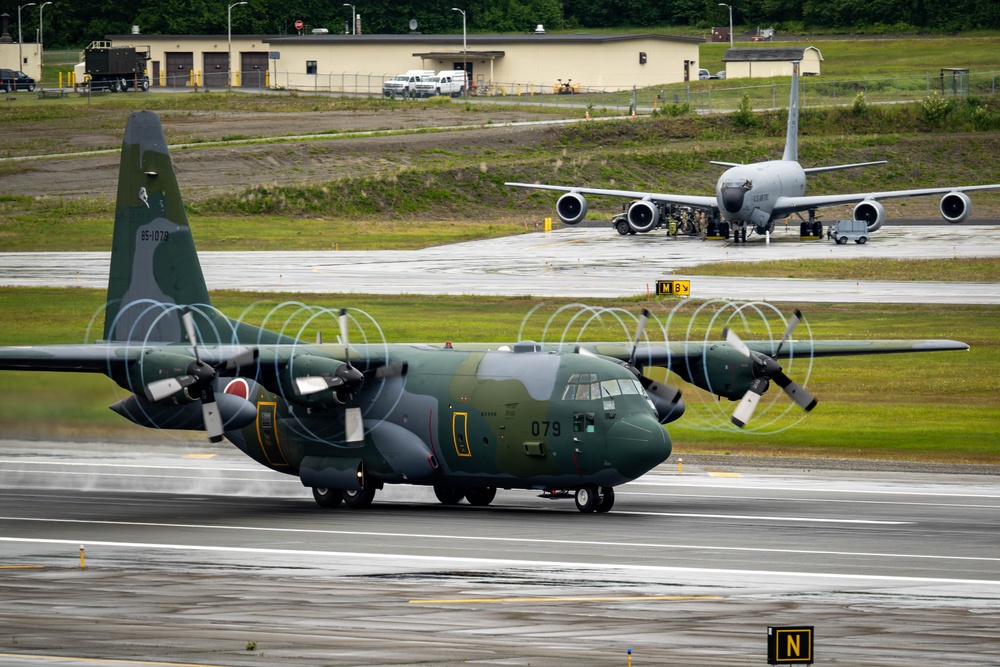 JASDAF C-130 takes off during RFA 25-2