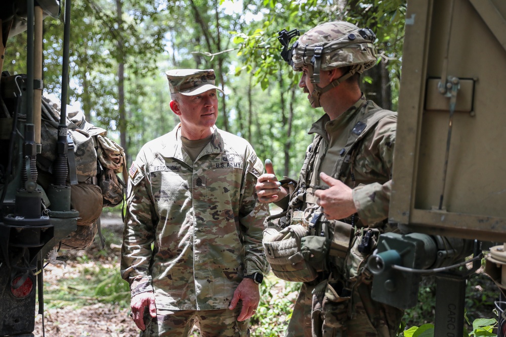 Nordhaus, Army National Guard leadership team visit Guardsmen on rotation at JRTC