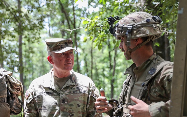 Nordhaus, Army National Guard leadership team visit Guardsmen on rotation at JRTC