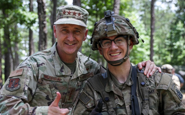 Nordhaus, Army National Guard leadership team visit Guardsmen on rotation at JRTC