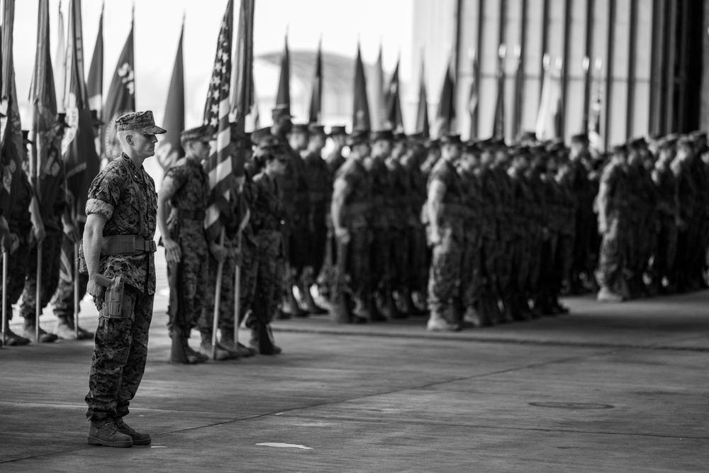 Marine Aircraft Group 12 host change of command ceremony