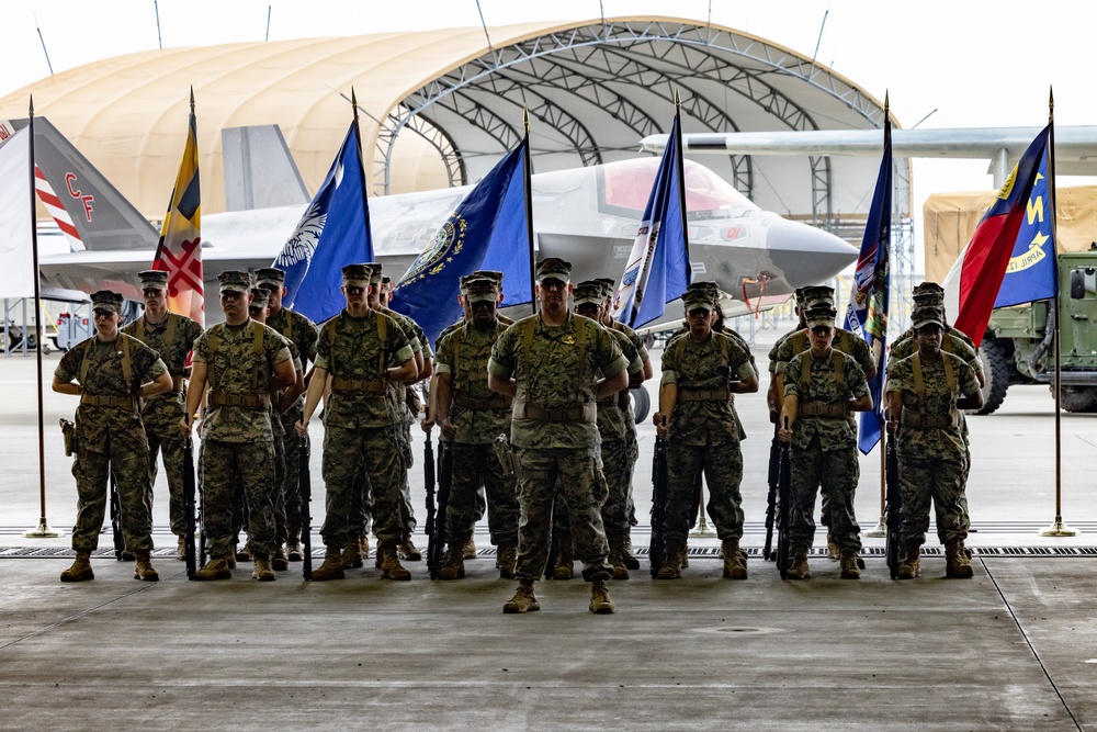 Marine Aircraft Group 12 host change of command ceremony