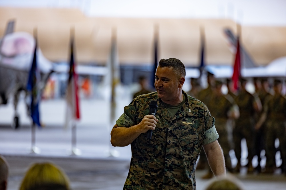 Marine Aircraft Group 12 host change of command ceremony