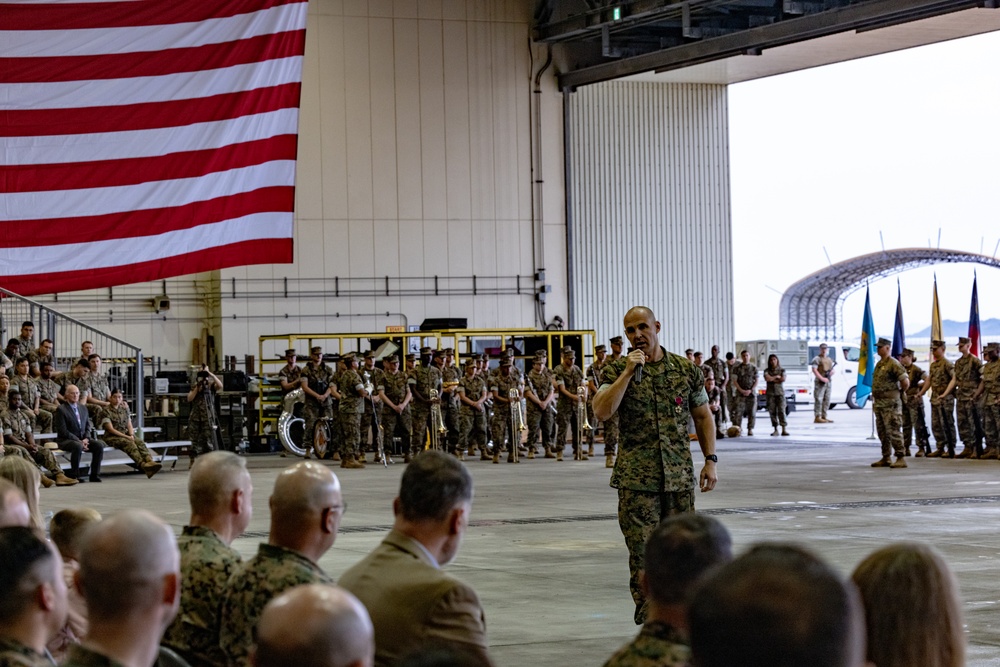 Marine Aircraft Group 12 host change of command ceremony