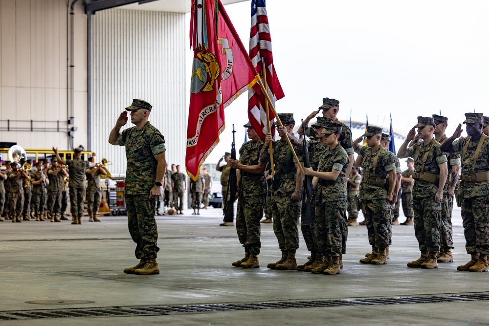 Marine Aircraft Group 12 host change of command ceremony