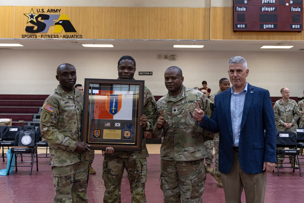 41st Signal Battalion Change of Command ceremony